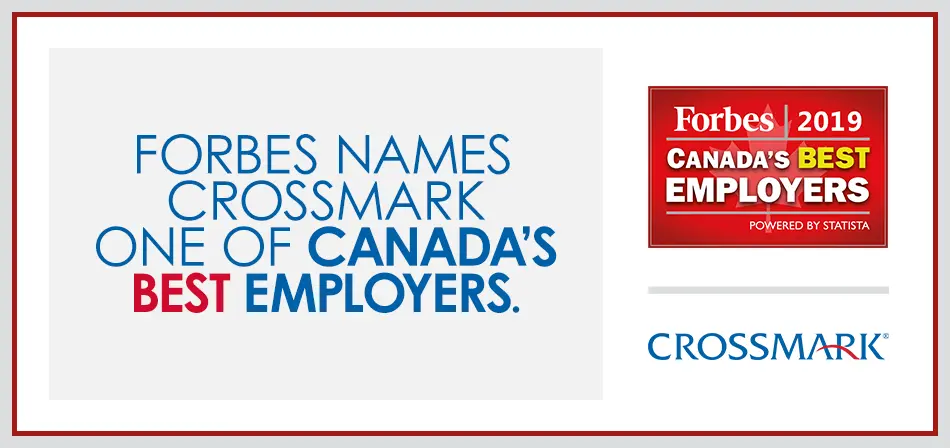 Read more about the article Forbes Names CROSSMARK One of Canada’s Best Employers